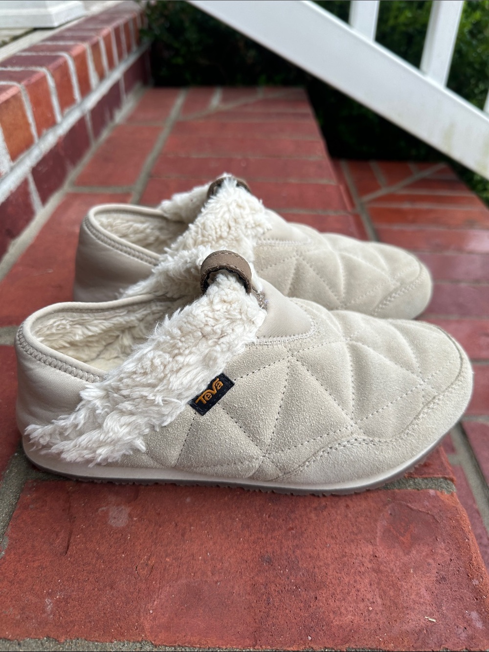 Teva Women’s ReEmber Quilted Faux-Shearling Slip-Ons